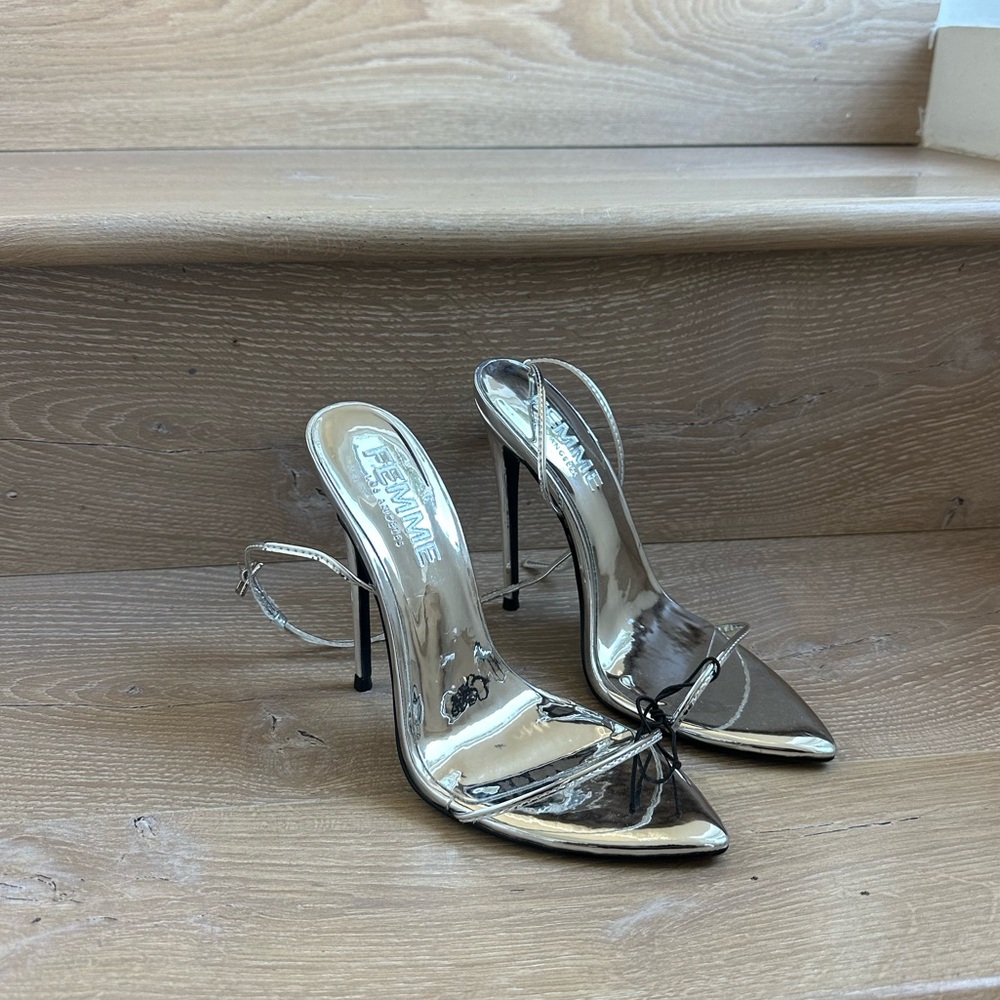 Femme LA The Andx Sandal Liquid Metal